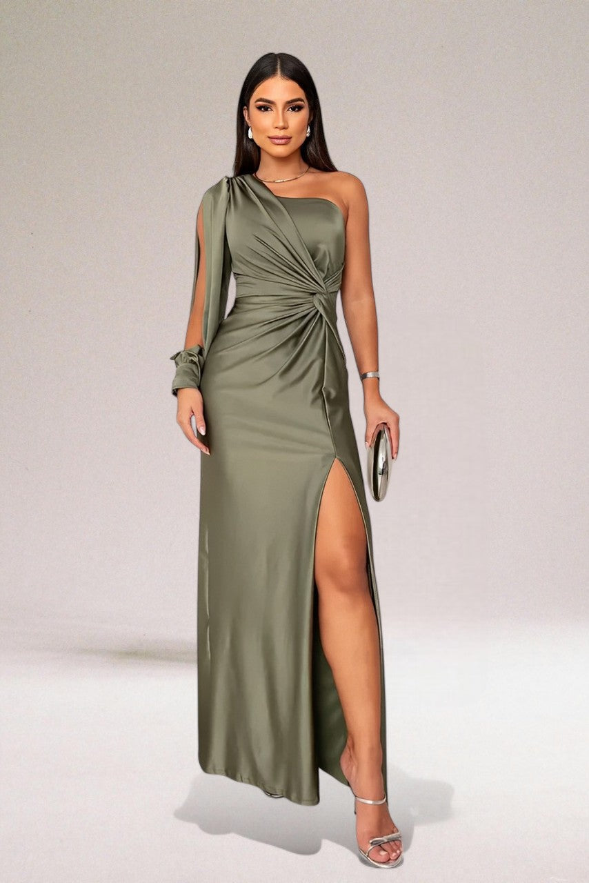 Costanza | Elegant Satin Evening Dress for Special Occasions