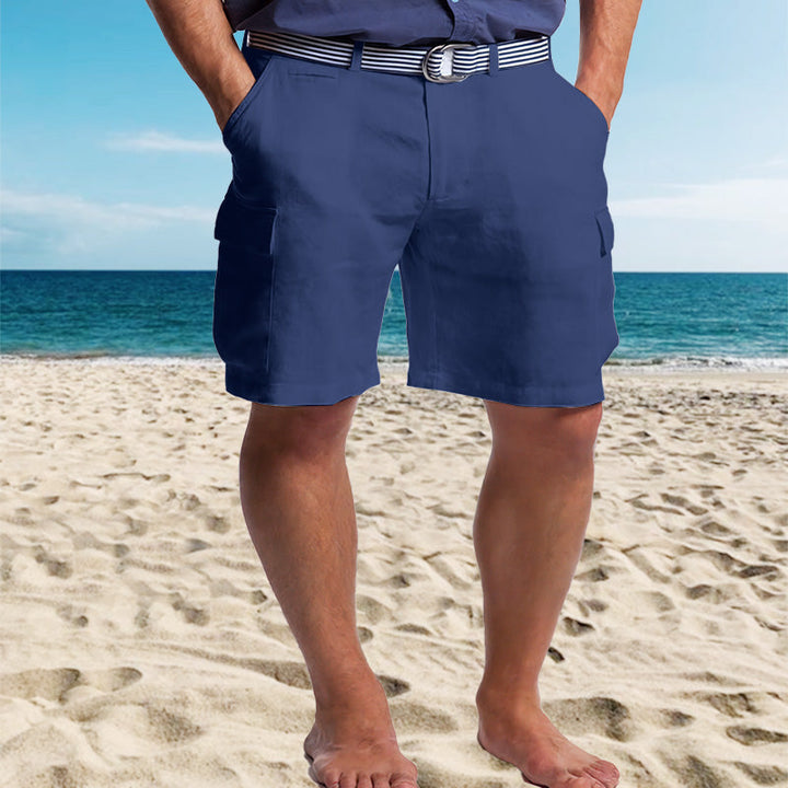 Bernard | Stylish Linen Cargo Shorts